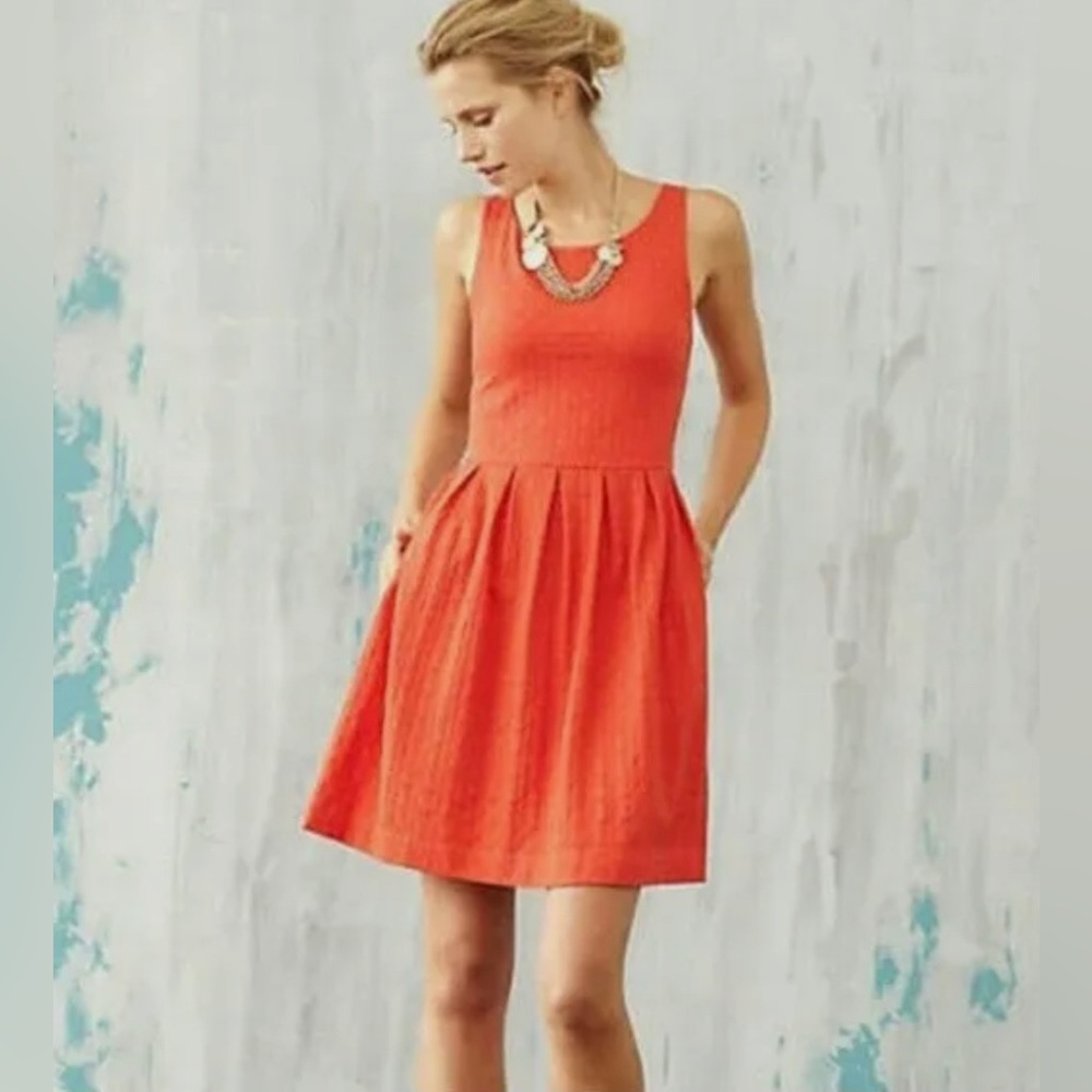 Deletta orange dress from Anthropologie sz small
